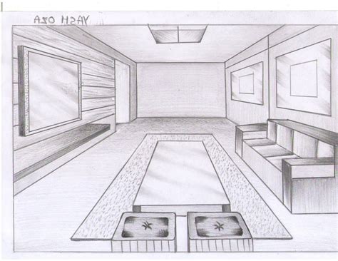 one point perspective living room drawing|One Point Perspective Drawing: Step by Step Guide for .